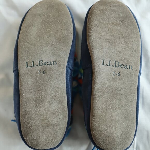 L.L.Bean Boys Fleece Slippers – Size 5/6 – Never Worn - Picture 3 of 4